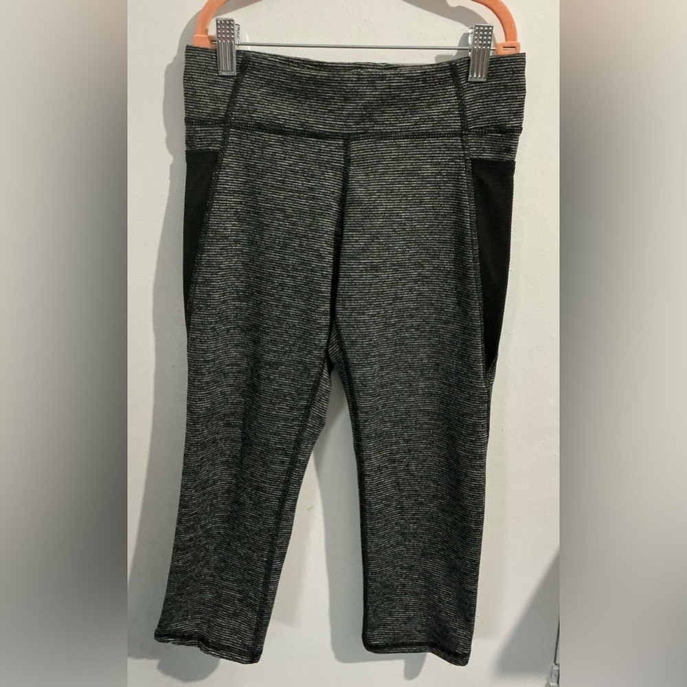 Old Navy Kids' Heather Gray and Black Leggings